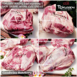 Beef SHIN SHANK sengkel WAGYU TOKUSEN marbling-5 aged frozen shared cuts +/- 1.2kg (price/kg)